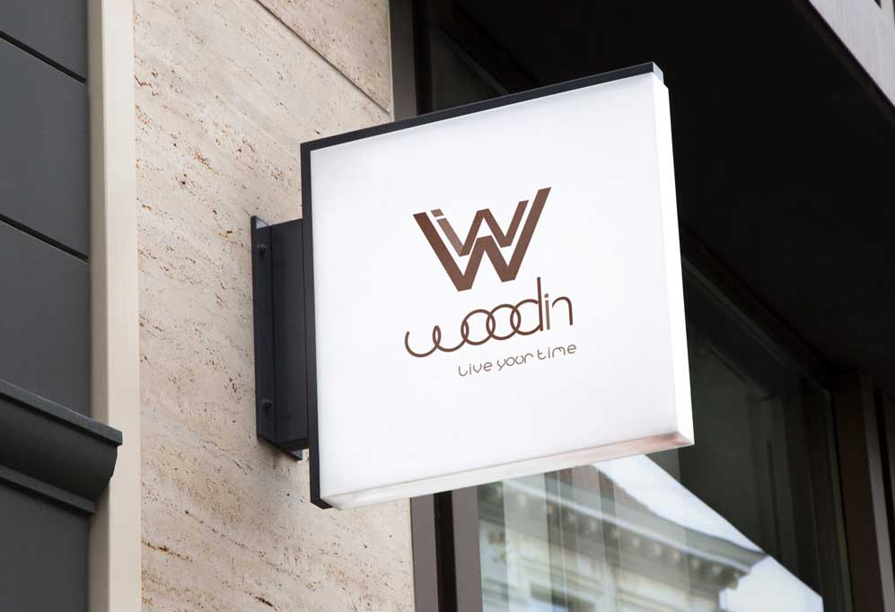 Woodin Logo Design